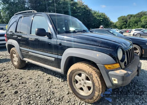 2007 Jeep Liberty Sport из США, поврежденный, VIN 1J4GL48K17W657491